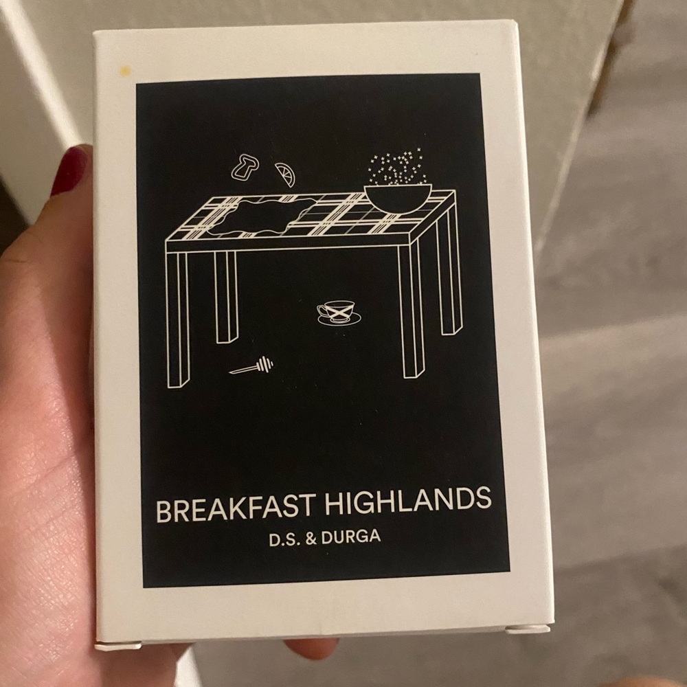 DS & Durga candle Breakfast Highlands NIB never used